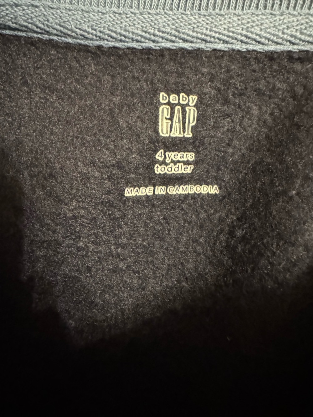 Baby GAP Blue Floral Toddler Sweater - Picture 3 of 4